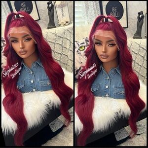 Human Hair Blended Lace Front Wig
